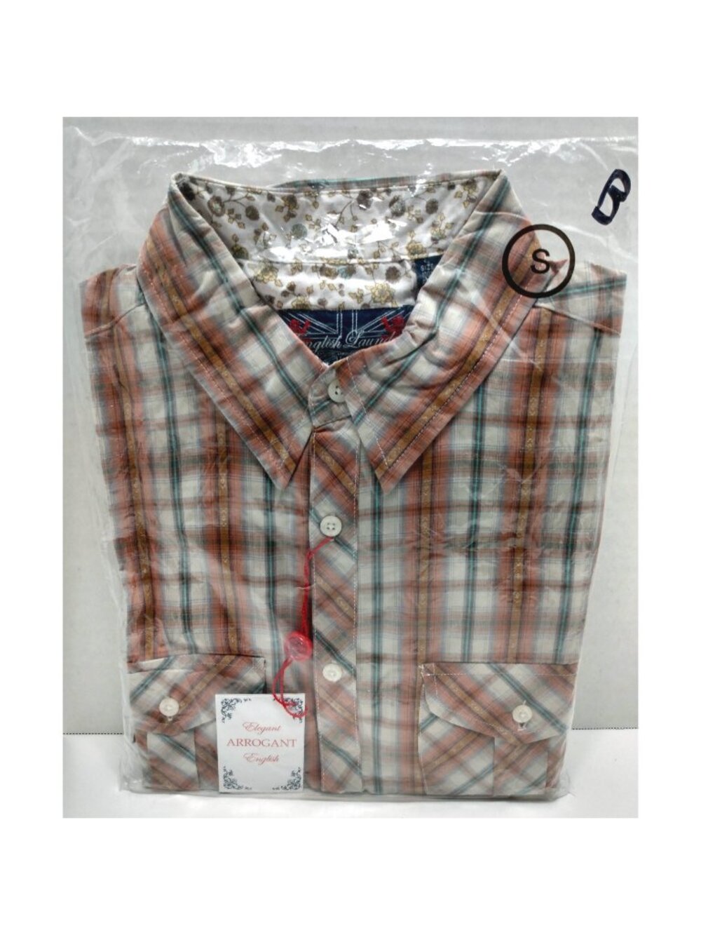 English Laundry Norwell Shirt, NWT, Multicolor, Flip Cuffs